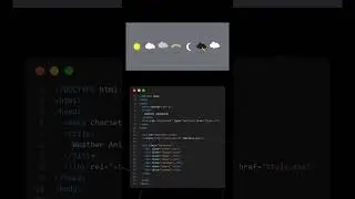 Weather Animation Using| HTML CSS 🤩🧑‍💻 