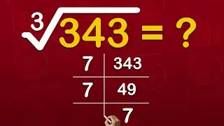 Cube root of 343 / 343 ka cube root/ 343 ka ghnamul / #primefactor #cuberoot # publicmaths