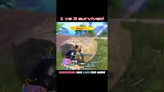 BGMI 1v3 survived #bgmishorts #bgmihighlights #bgmimontage