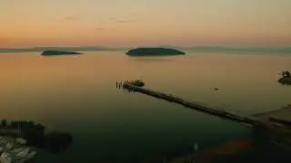 L'alba di TUORO sul #Trasimeno #mavic2pro #premiere