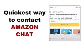 Quickest Way to Contact Amazon Customer Service on Chat through app