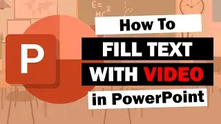 EASY TRICK: Video Text Fill in PowerPoint | Tutorial