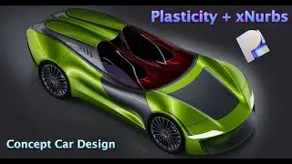 xNURBS in Plasticity 3D (v24.1.5) | Freestyle Concept Car Design