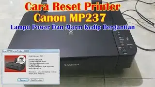 HOW TO RESET THE CANON MP237 PRINTER WITH THE POWER AND ALARM LIGHTS FLASHING ALTERNATELY