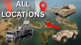 ALL vehicle locations War Tycoon New Map🪖🎖️