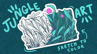 ★ drawing a couple jungle illustrations ★