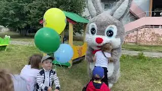 Поздравление от зайчика