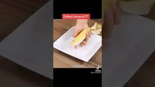 Grilled banana bread cake