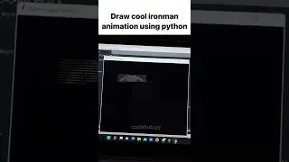 Draw a cool iron Man animation #shorts #python #code  #python.hub