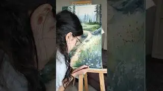 немного процесса написания картины на заказ, видеоурок часть 1 есть уже на Бусти и будет пополняться