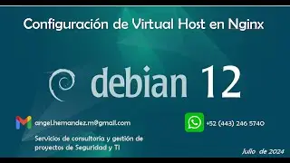 How to configure a virtual host in nginx and debian 12