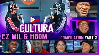 Ez Mil and HBOM perform Cultura LIVE on the Wish USA Bus | 🇵🇭 Reaction Video Compilation - Part 2