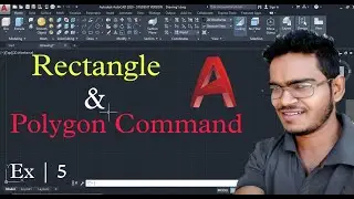 AutoCAD Rectangle & Polygon Command Complete tutorial in Hindi