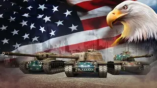 World of Tanks как тащат Америкосы в танки реплей