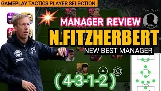N.Fitzherbert Pes 2021 4-3-1-2 Review | 4-3-1-2 pes 2021 | 4-3-1-2 manager in pes 2021| New 4-3-1-2