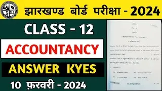 Accountancy class 12 Answer key 2024/jac board class 12 accountancy answer keys 2024/