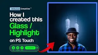 How to design a Glass effect background on PS Touch