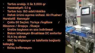 Bantlı Tartım Sistemi Checkweigher - WeightechTurkey