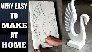 How To Carve Peacock On Thermocol | 3D Thermocol Art Craft Decoration Designs