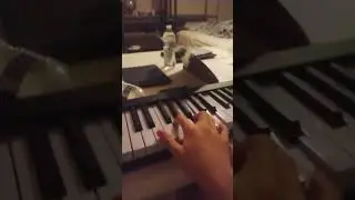 me pressing random notes with my right hand at 10:22 PM