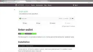 Atom Editor Tutorial - Error Linting [24/32]