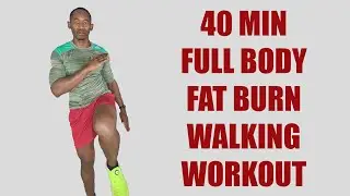 40 MINUTE FULL BODY FAT BURN WALKING WORKOUT 🔥Burn 400 Calories🔥