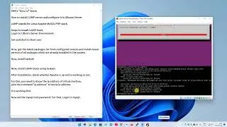 How to install LAMP server and configure it in UBuntu Server.