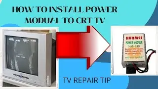 How to Install a 3 Wire Universal Power Supply Module to a CRT TV