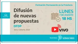 Difusión de propuestas formativas a distancia DFDP 3era. cohorte 2023