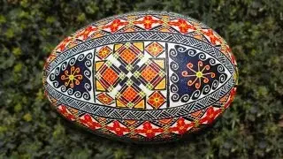 Learn How to Dye & Color Easter Eggs - Decorate Ukraine Ukrainian Pysanky Pysanka Intermediate Egg