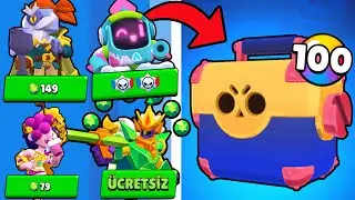 100 MEGA KUTU AÇTIM NELER ÇIKTI ? 29.SEZON BRAWL PASS YENİ EFSANEVİ KOSTÜMLER !! BRAWL STARS