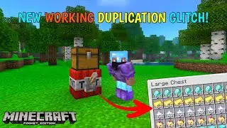 New Duplication Glitch 🤩 Minecraft Pocket Edition 1.19 Item Duplication Glitch!