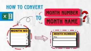 How to convert month number to month name? #exceltips #vrialvideo #tipsandtrick