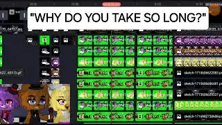 Making Gacha videos on Kinemaster be like: