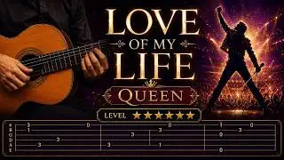 Love of My Life - Queen | Fingerstyle - Classical Guitar Tutorial + Tabs