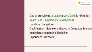 Application Developer | AEM Java Developer  | SQL CMS Developer | Database AEM Developer