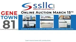 Genetown 81 Online Lab Equipment Auction
