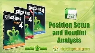Chess King 4 Tutorial 10 - Position Setup and Houdini Analysis in Chess King 4 for PC/Mac