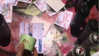 How To Make A Splatter Effect Using Spray Paint - Sticker Backgrounds Ep: 002