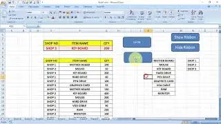 Excel VBA Code for Hide Ribbon and Show Ribbon | Excel VBA