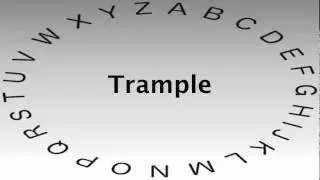 Spelling Bee Words and Definitions — Trample