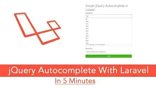 Integrate jQuery Autocomplete With Laravel Using Ajax MySQL in 5 Minutes
