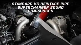 RIPP Superchargers Standard vs Heritage Supercharger Sound - Startup, Idle,  Revs