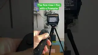 I Used A Prompter For The First Time #shorts #prompter #video