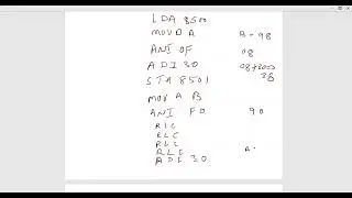 Assembly Language Programming 8085: BCD to ASCII