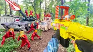 Nerf War | Amusement Park Battle 86 (Nerf First Person Shooter)
