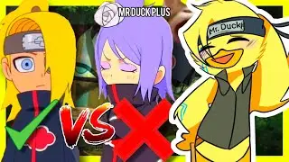 DEIDARA es MÁS FUERTE que KONAN || Naruto Shippuden 🍥 || Mr Duck Plus #boruto #naruto #anime