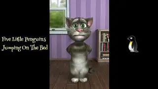 Five Little Penguins Jumping On The Bed | Nursery Rhymes & Kids Songs By Talking Tom