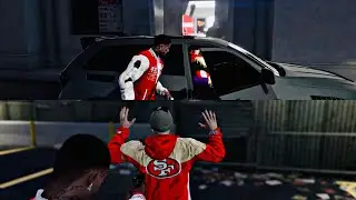 CAUGHT A NXGGA SLIPPIN AT IN N OUT - PUT YO SELF ON GTAV FIVEM SERIOUS RP