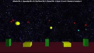 Missile Command 3D - Simple ThreeJS game